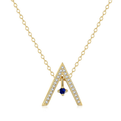[Kincade Jewelrys]Sparkling "A" Shape Necklace