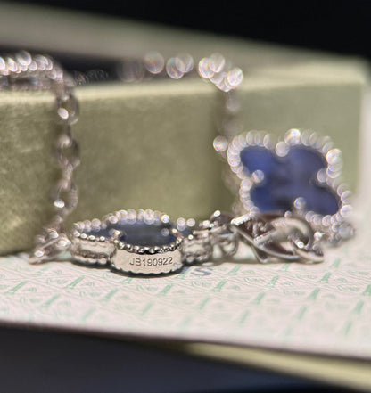 [Kincade Jewelrys]CLOVER 10 MOTIFS BIDE STONE NECKLACE