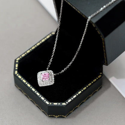 [Kincade Jewelrys]Sparkling Asscher Cut Necklace