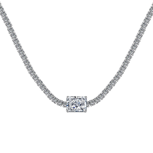 [Kincade Jewelrys]2.0 carat Ornate Emerald Cut Necklace