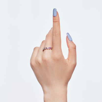 [Kincade Jewelrys]Delicate Vibrant Emerald Cut Daily Ring