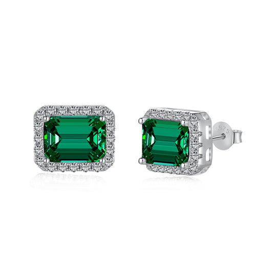 [Kincade Jewelrys]Luxurious Dainty Emerald Cut Banquet Earrings
