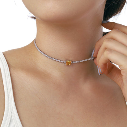 [Kincade Jewelrys]2.0 carat Ornate Emerald Cut Necklace