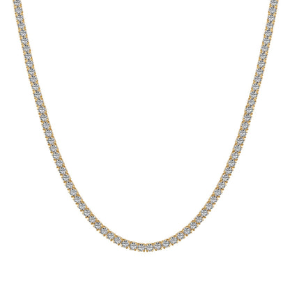 [Kincade Jewelrys]Delicate Round Shape Tennis Necklace