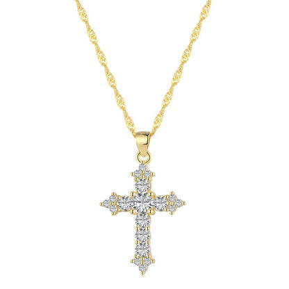 [Kincade Jewelrys]Delicate Cross Shape Necklace