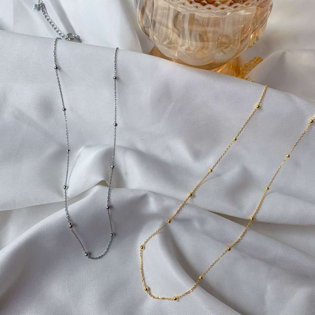 [Kincade Jewelrys]Small Bead Clavicle Chain Simple Necklace