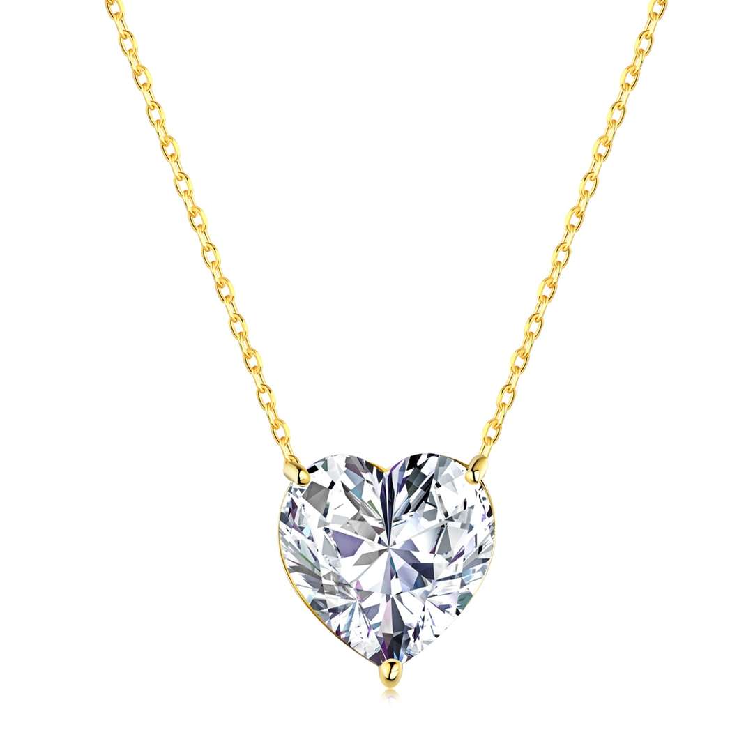 [Kincade Jewelrys]6.0 carat Radiant Heart Shape Necklace