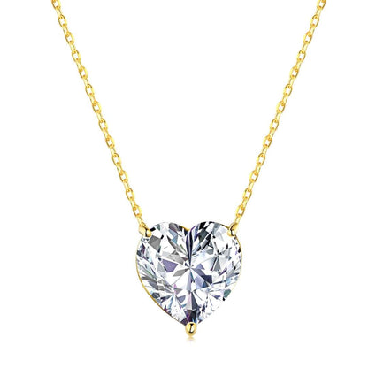 [Kincade Jewelrys]6.0 carat Radiant Heart Shape Necklace