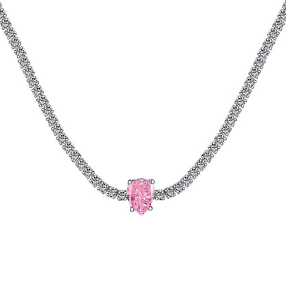 [Kincade Jewelrys]1.0 carat Unique Pear Cut Tennis Necklace