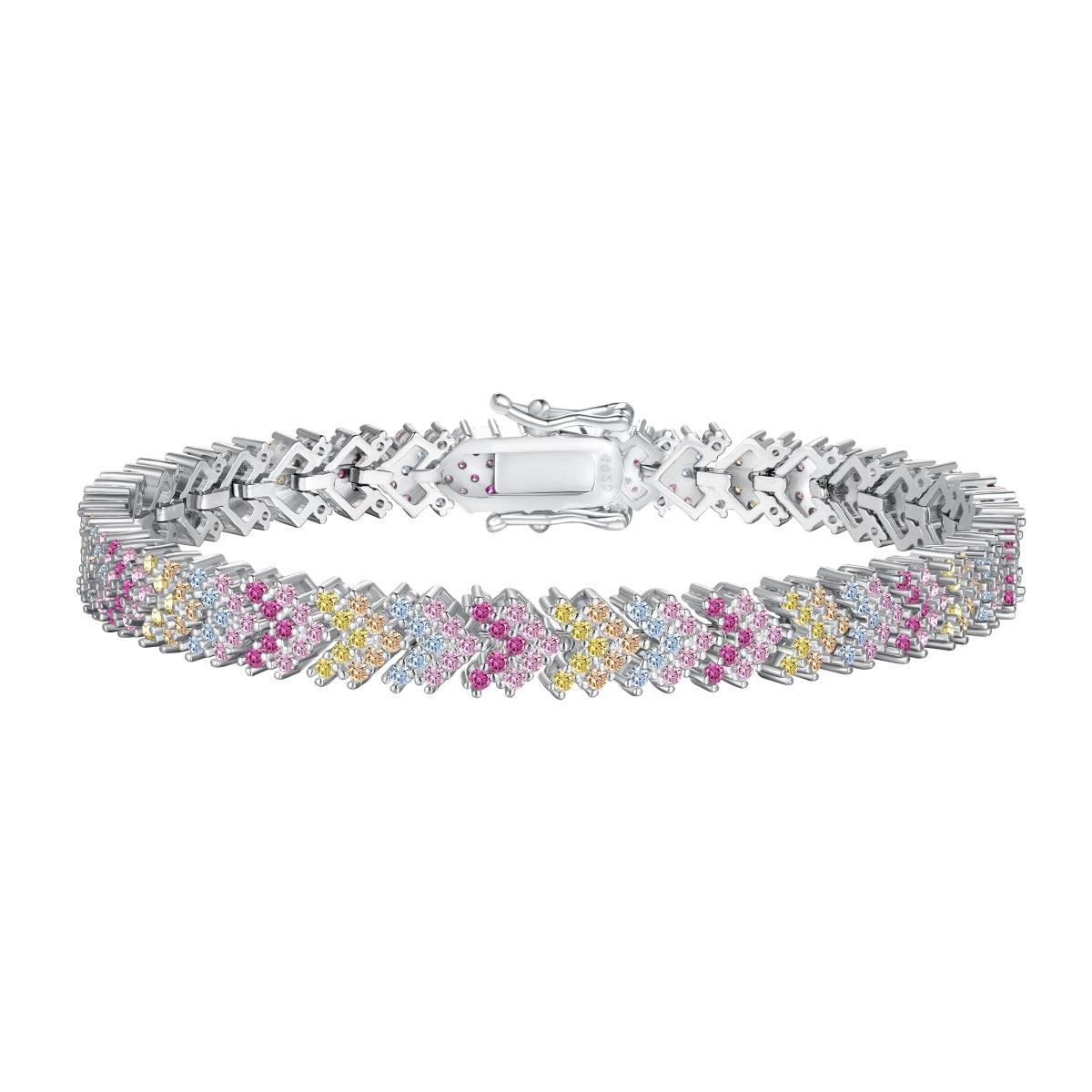 [Kincade Jewelrys]Ornate Sparkling Round Cut Party Bracelet