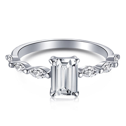 [Kincade Jewelrys]1.0 Carat Dainty Resplendent Radiant Cut Daily Ring