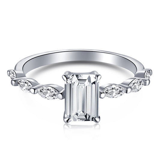[Kincade Jewelrys]1.0 Carat Dainty Resplendent Radiant Cut Daily Ring