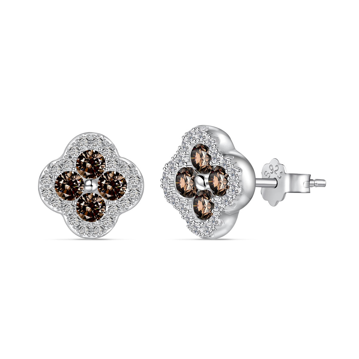 [Kincade Jewelrys]Four-Leaf Clover Flower Shaped Earrings