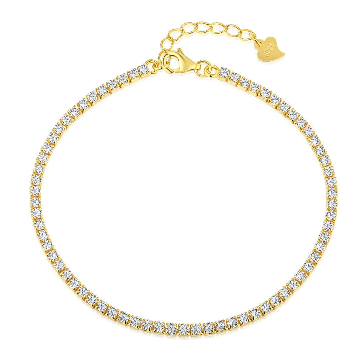 [Kincade Jewelrys]Radiant Shinning Princess Cut Tennis Bracelet