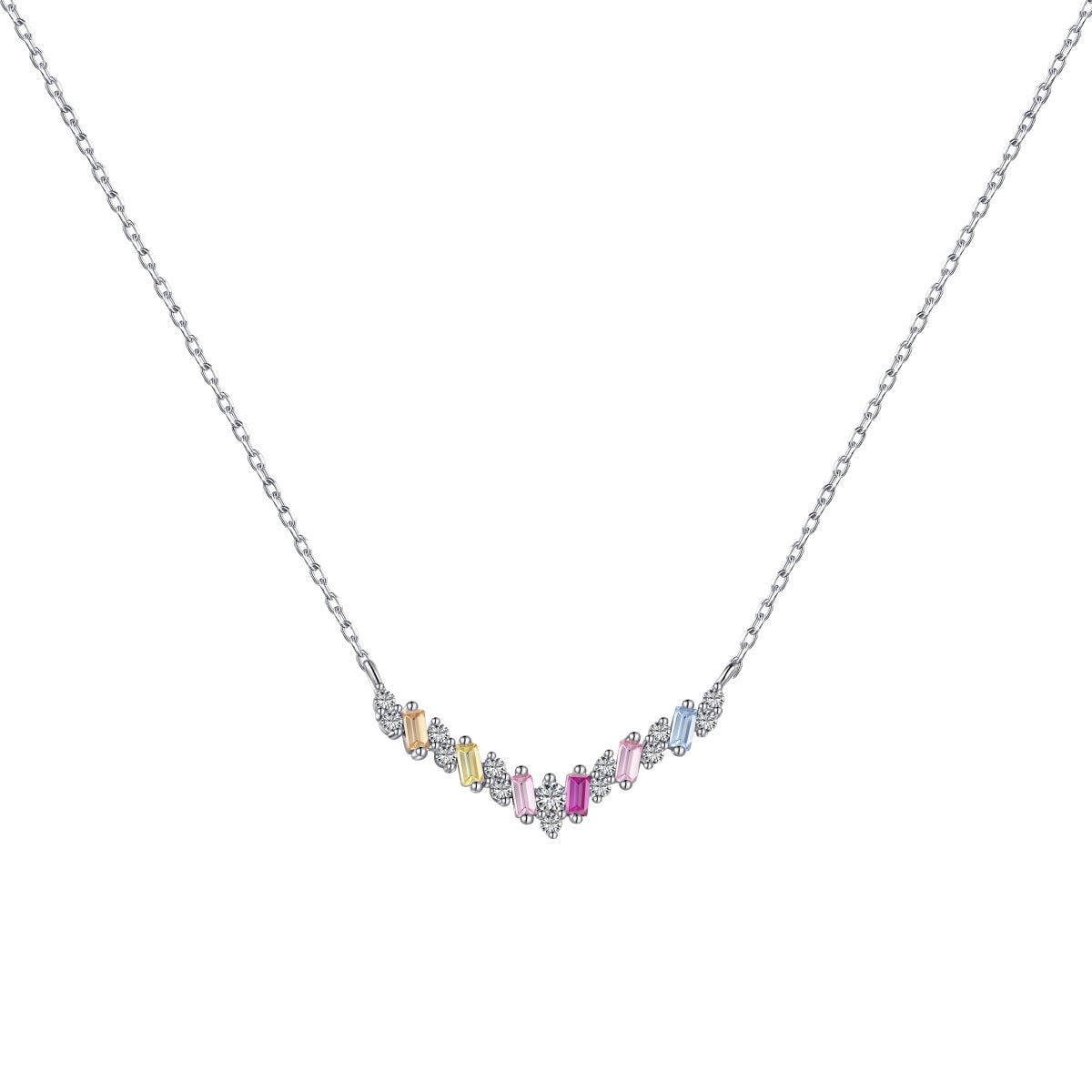 [Kincade Jewelrys]Dazzling Rainbow Necklace
