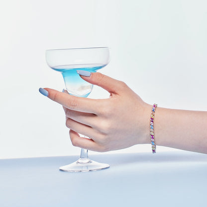 [Kincade Jewelrys]Ornate Sparkling Multi Cut Party Bracelet