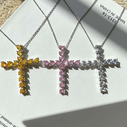 [Kincade Jewelrys]Radiant Cross Shape Necklace