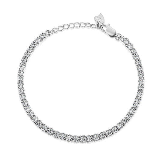 [Kincade Jewelrys]Sparkling Round Cut Daily Bracelet