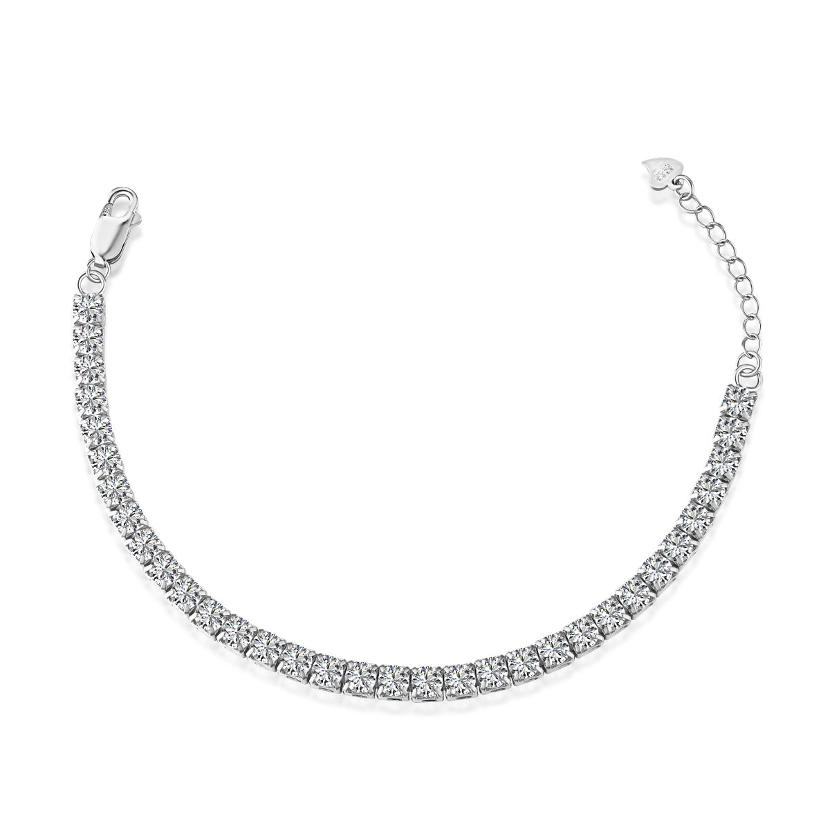 [Kincade Jewelrys]Sparkling Radiant Princess Cut Tennis Bracelet
