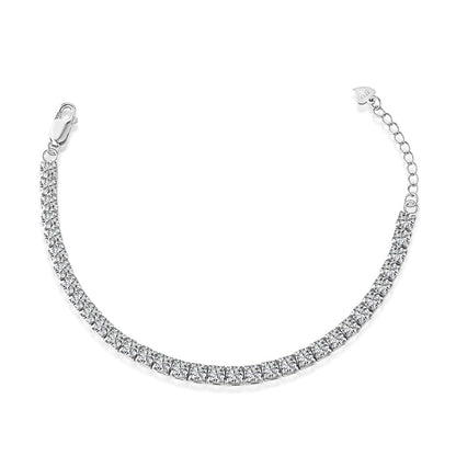 [Kincade Jewelrys]Sparkling Radiant Princess Cut Tennis Bracelet