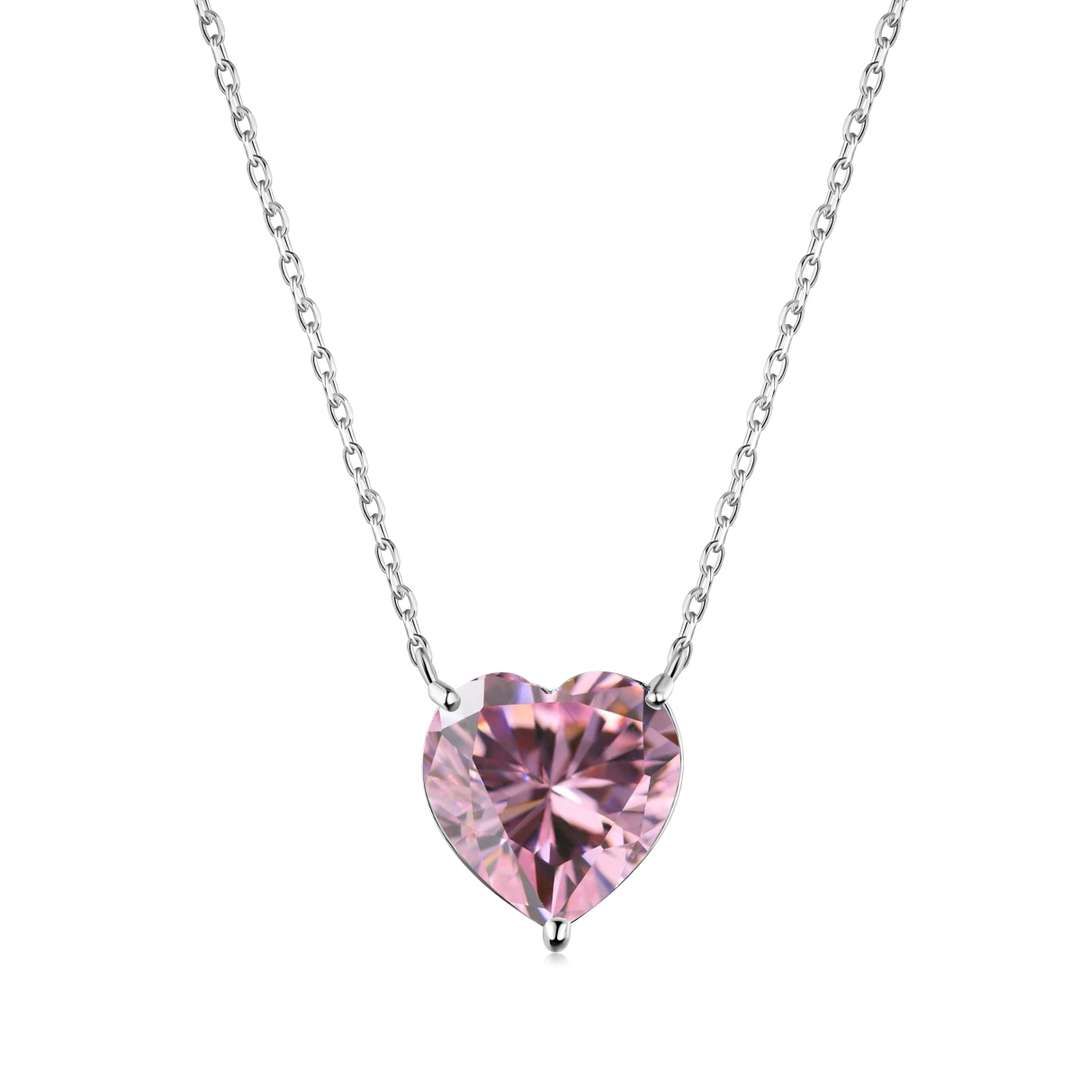 [Kincade Jewelrys]6.0 carat Radiant Heart Shape Necklace
