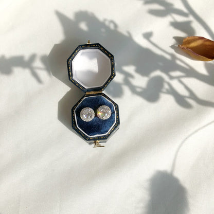 [Kincade Jewelrys]Classic Princess Round Shape Earrings