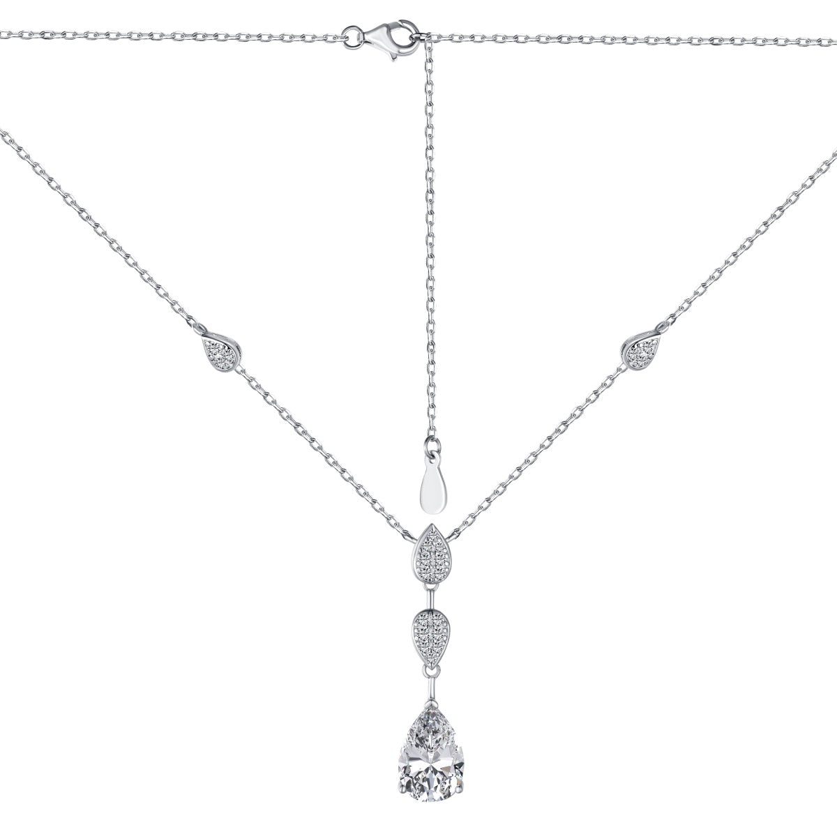 [Kincade Jewelrys]Dazzling Pear Cut Necklace