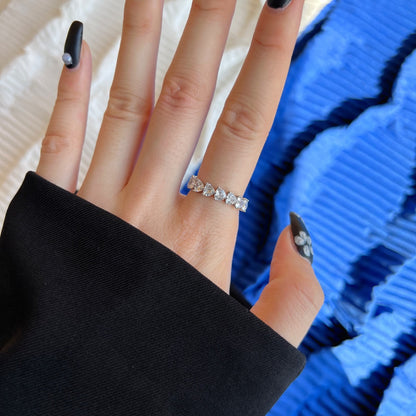 [Kincade Jewelrys]0.25 Carat Radiant Romance Heart Cut Lover Ring