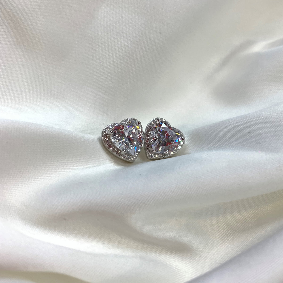 [Kincade Jewelrys]Sparkling Heart Shape Lover Earrings