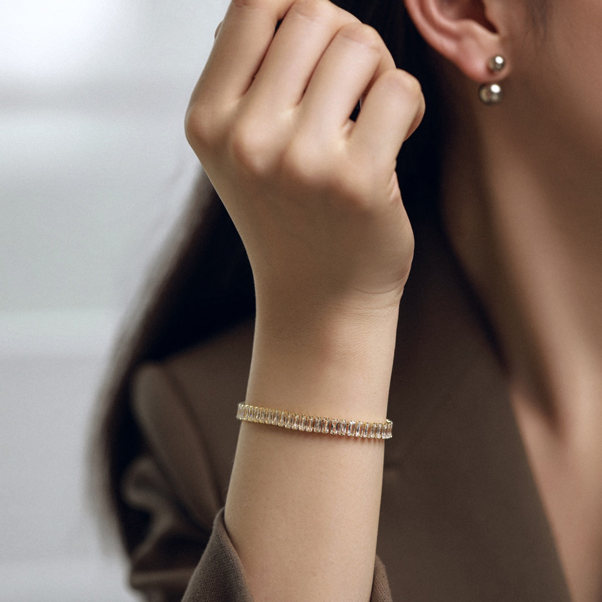 [Kincade Jewelrys]Exquisite Emerald Cut Daily Bracelet