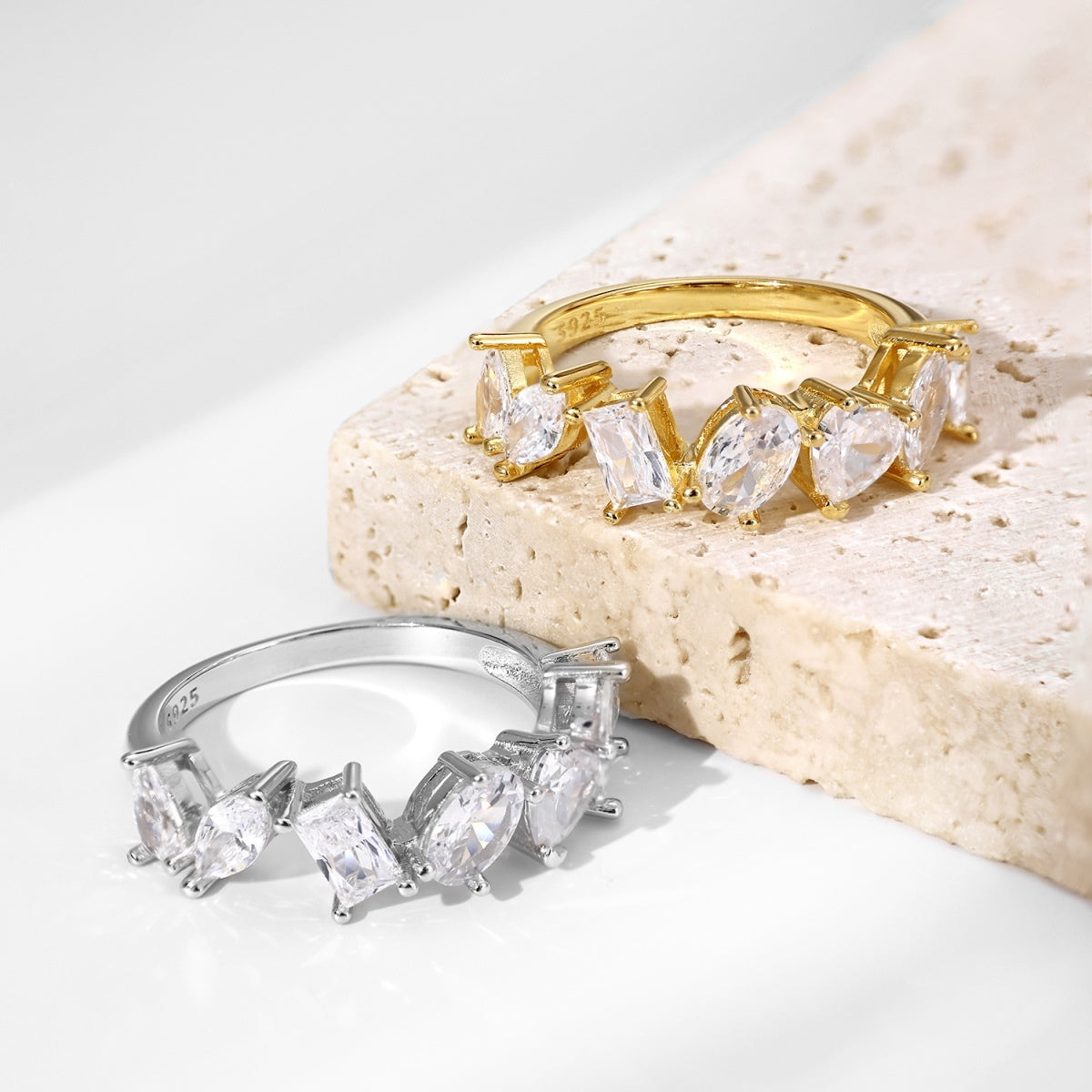 [Kincade Jewelrys]Delicate Multi Cut Ring