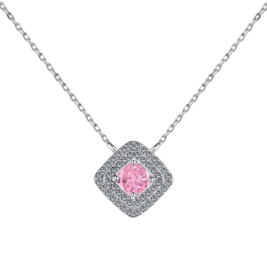 [Kincade Jewelrys]Sparkling Asscher Cut Necklace