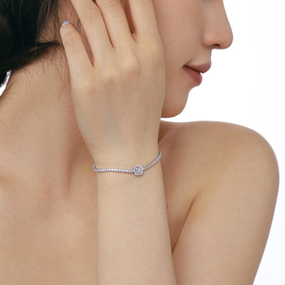 [Kincade Jewelrys]Luxurious Dazzling Square Shape Banquet Bracelet