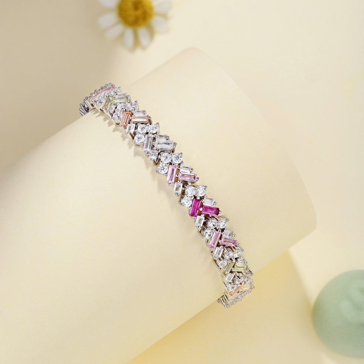 [Kincade Jewelrys]Dazzling Unique Multi Shape Daily Bracelet