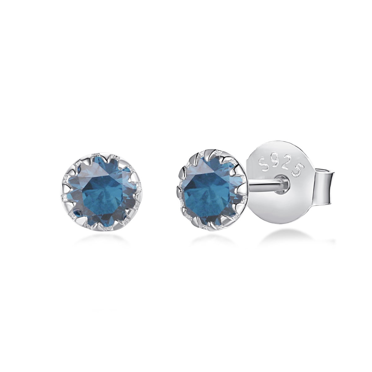 [Kincade Jewelrys]Sparkling Colorful Round Shape Earrings