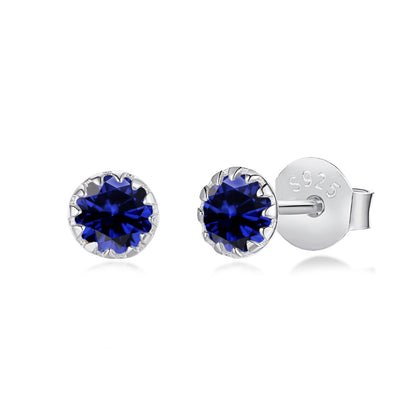 [Kincade Jewelrys]Sparkling Colorful Round Shape Earrings