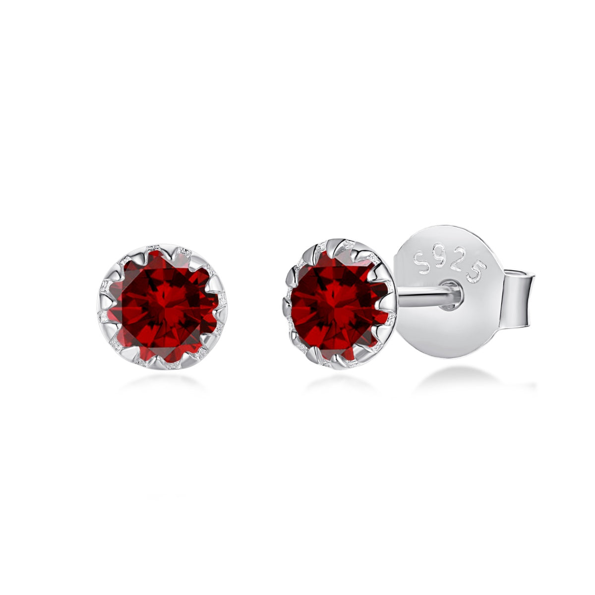 [Kincade Jewelrys]Sparkling Colorful Round Shape Earrings