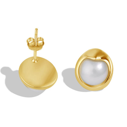 [Kincade Jewelrys]Dainty Bread Pearl Earrings