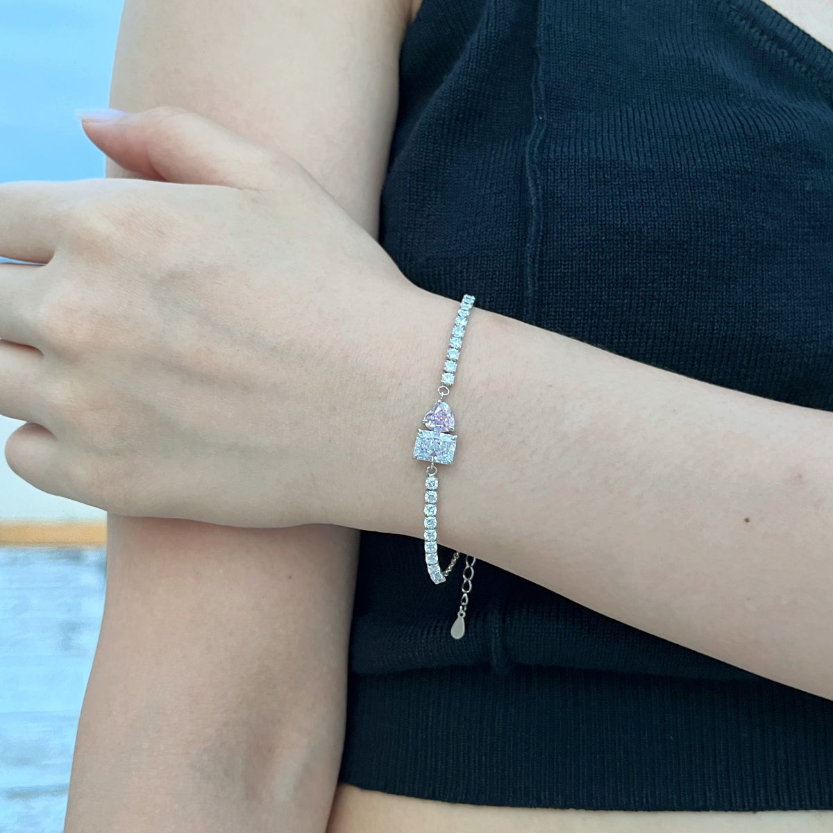 [Kincade Jewelrys]Dazzling Unique Multi Shape Lover Bracelet