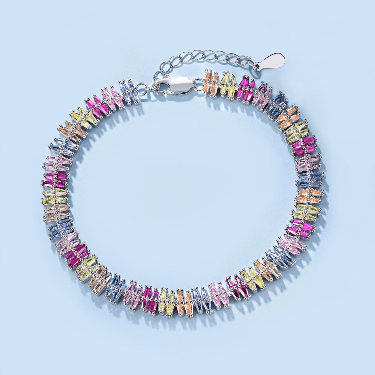 [Kincade Jewelrys]Sparkling Exquisite Multi Cut Party Bracelet