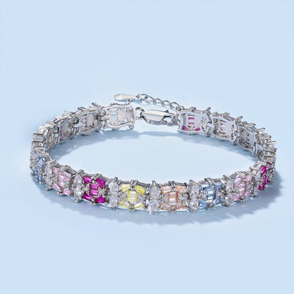 [Kincade Jewelrys]Delicate Colorful Multi Cut Party Bracelet