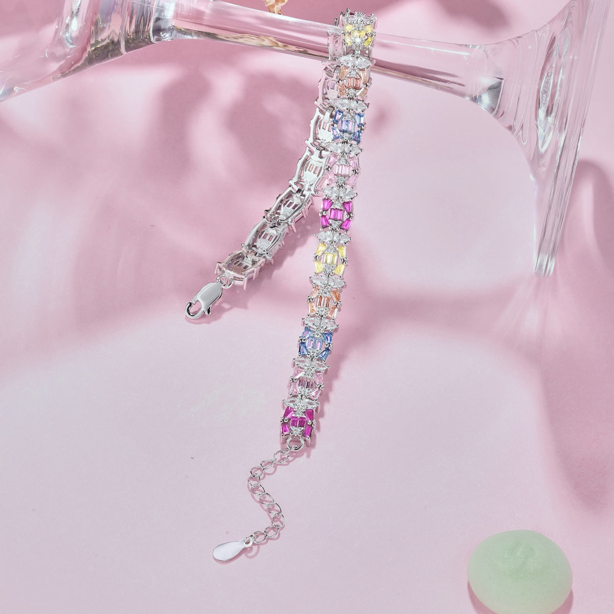 [Kincade Jewelrys]Delicate Colorful Multi Cut Party Bracelet