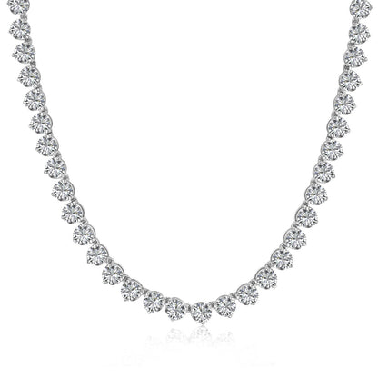 [Kincade Jewelrys]Ornate Heart Cut Tennis Necklace