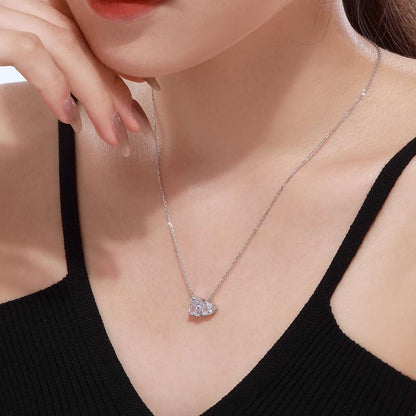 [Kincade Jewelrys]Dazzling Square & Heart Shape Necklace
