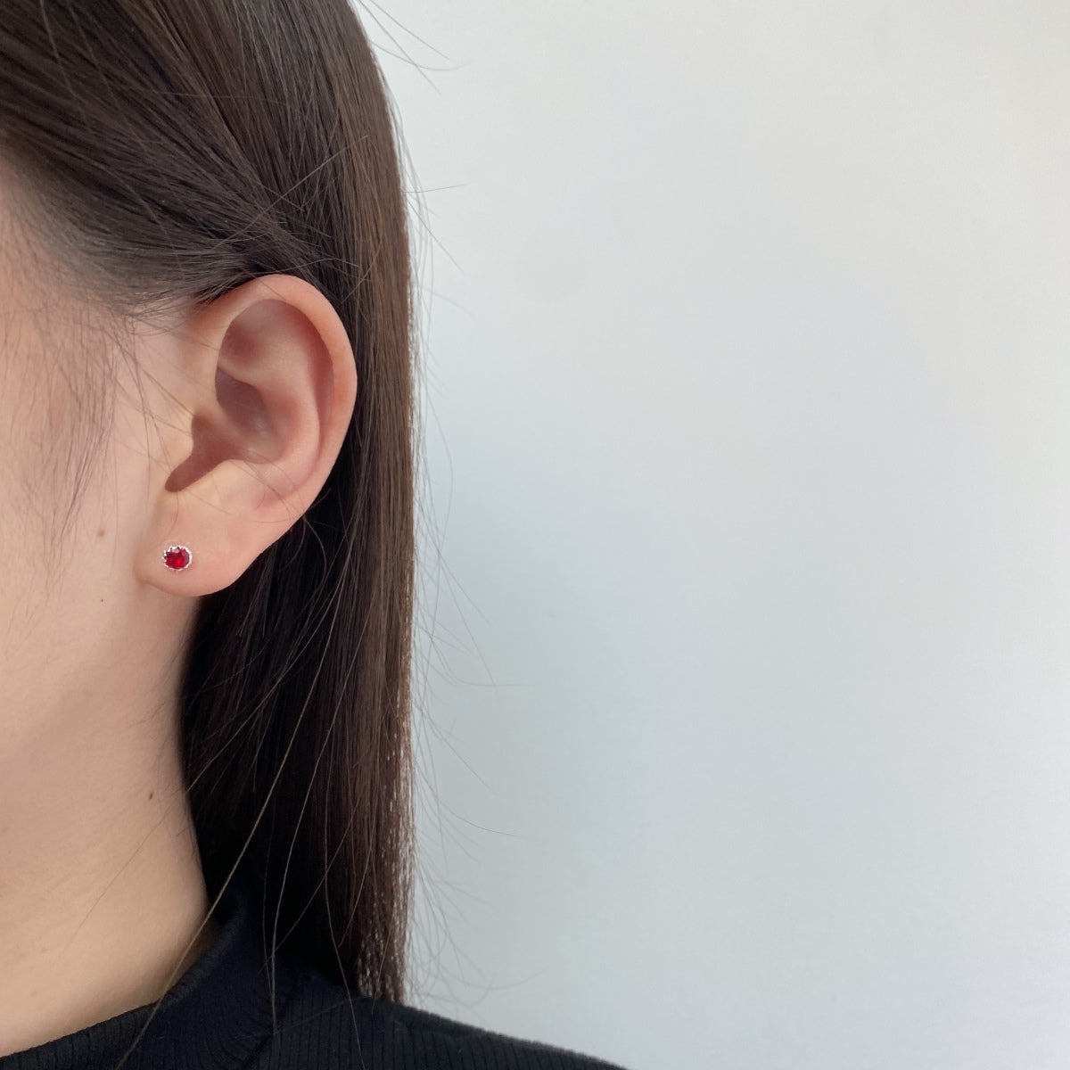 [Kincade Jewelrys]Sparkling Colorful Round Shape Earrings