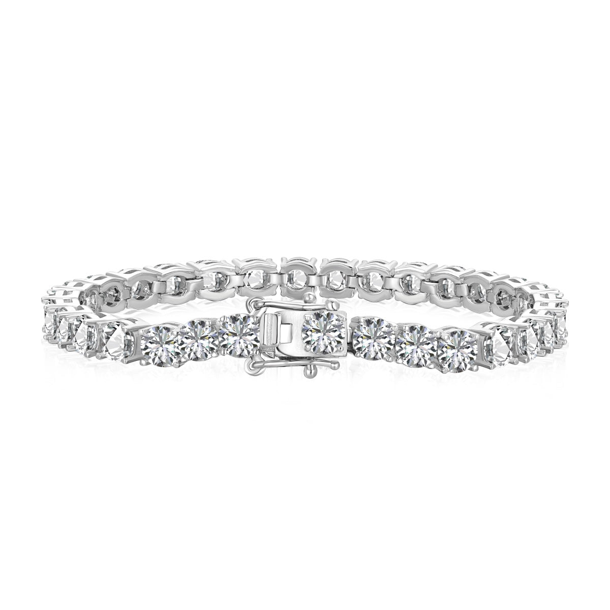 [Kincade Jewelrys]Ornate Sparkling Round Cut Wedding Bracelet
