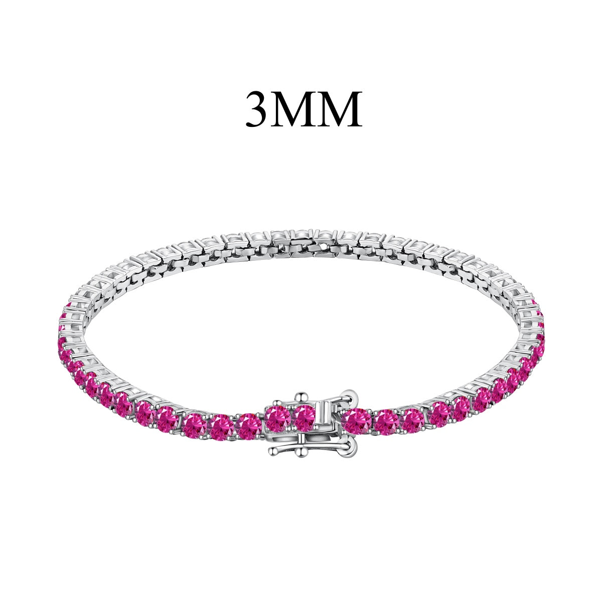 [Kincade Jewelrys]Radiant Colorful Round Cut Party Bracelet