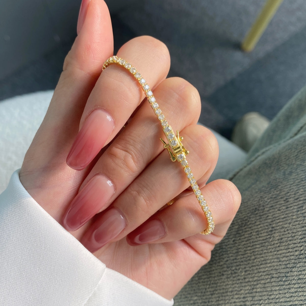 [Kincade Jewelrys]Radiant Colorful Round Cut Party Bracelet