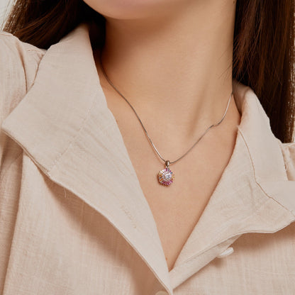 [Kincade Jewelrys]Charming Flower Colorful Necklace