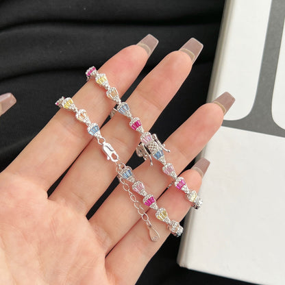 [Kincade Jewelrys]Radiant Water Drop Shape Daily Bracelet